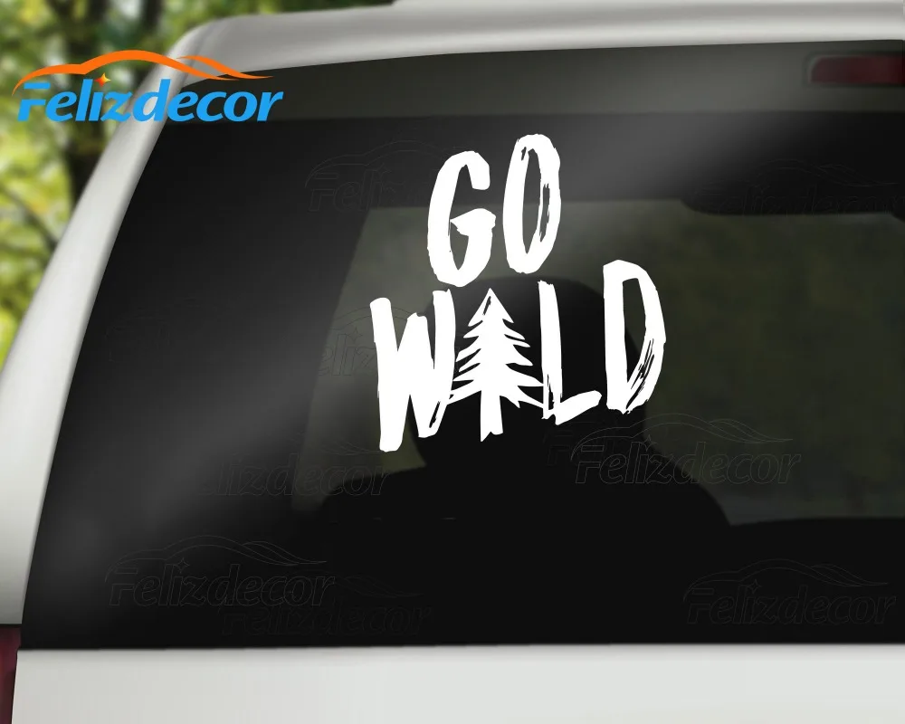 Go Wild Nature Виниловая наклейка на автомобиль походные автомобильные наклейки окно