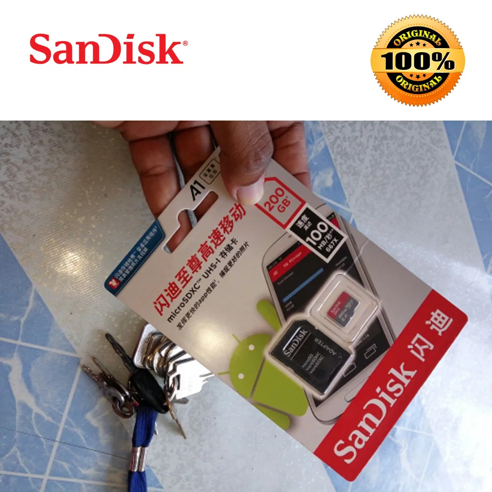 SanDisk 64 Гб micro sd 32 ГБ 16 TF карта 128 carte флэш-карта памяти 200 microsd класс 10 Оригинал