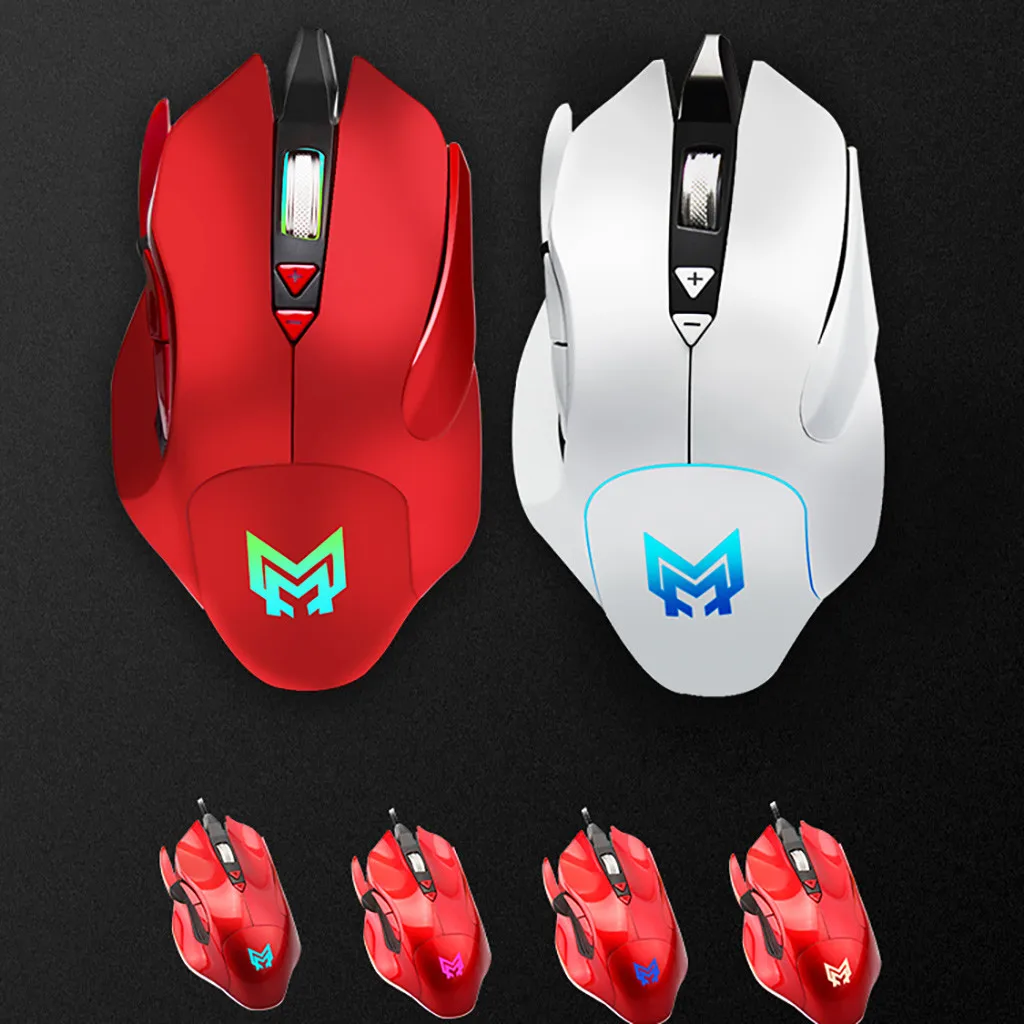 ZELOTES T 80 игровая мышь 7200 точек/дюйм подсветка многоцветная светодиодная