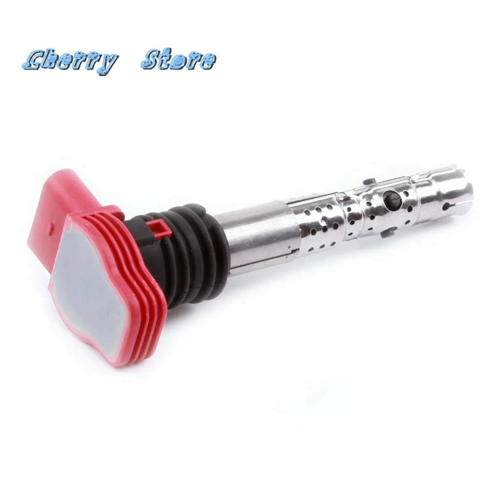 Новые UF-483 красные катушки зажигания для VW Volkswagen Jetta MK4 Bora Golf Passat B5 Audi A4 Quattro A6 06C905115M |