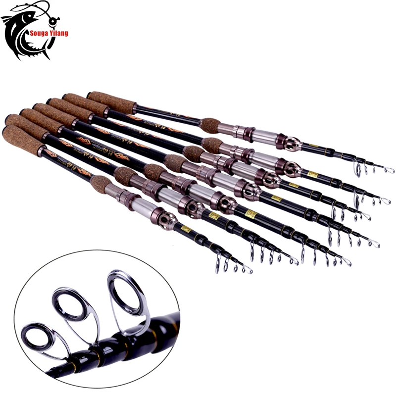 Высокое Качество! 99% Углеродного Волокна Телескопическая Удочка Спиннинг Полюс