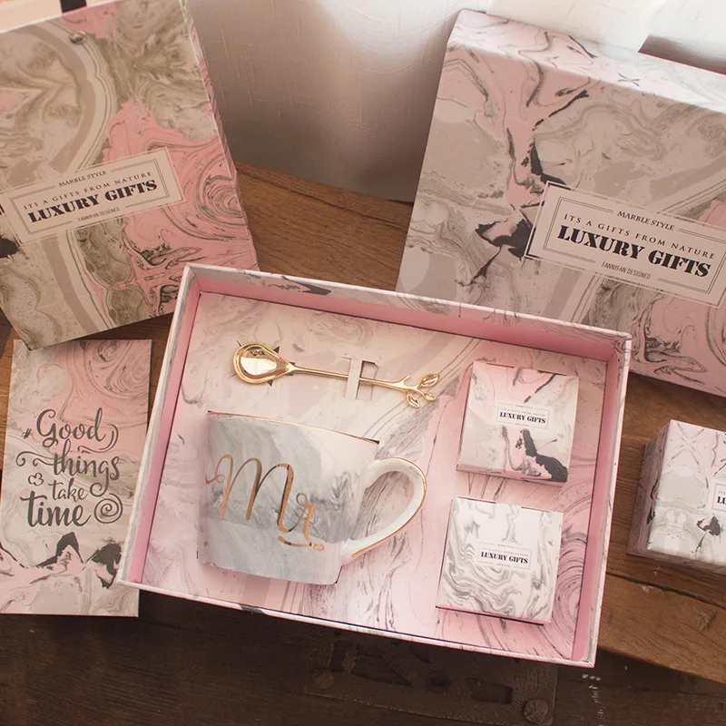 Новинка 2018 роскошные подарочные упаковочные пакеты с мраморным узором 1 шт. сумка