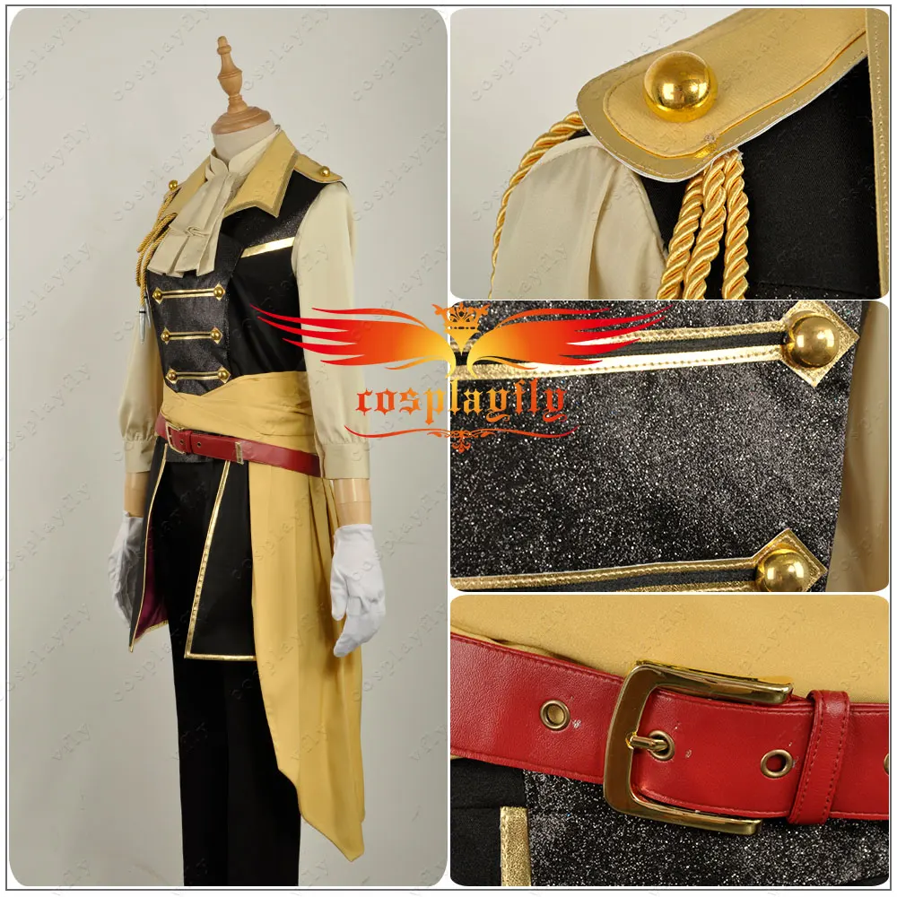 Uta No Prince Sama сезон 4 Shinomiya Natsuki Косплей Костюм на заказ для взрослых мужчин сценическая Форма цвета шампанского Топы перчатки одежда