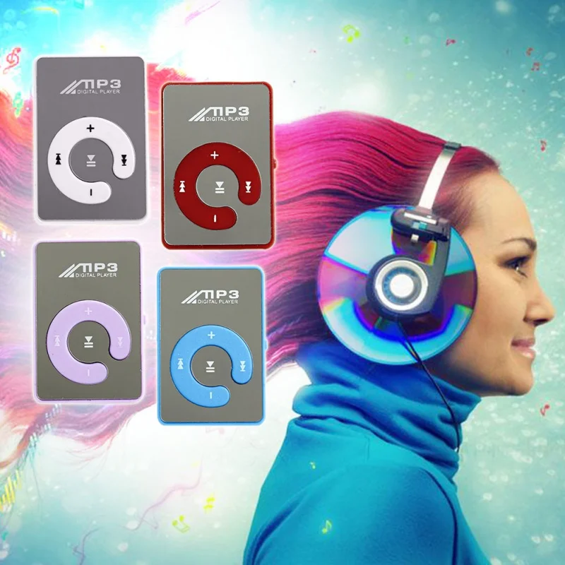 Mp3 плеер медиаплеер с поддержкой 16 Гб внешней памяти Micro SD для MP3/WMA Компактный и