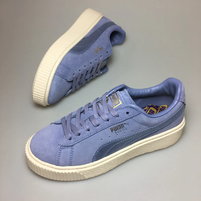 PUMA FENTY Suede Cleated Creeper Women's First Generation Rihanna Classic Basket Tone Simple Badminton Shoes | Спорт и