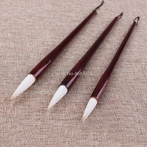 Кисти для китайской каллиграфии 3 шт.компл. отличное качество, ручка для волчьей шерсти, кисть для письма, подходит для любителей каллиграфии