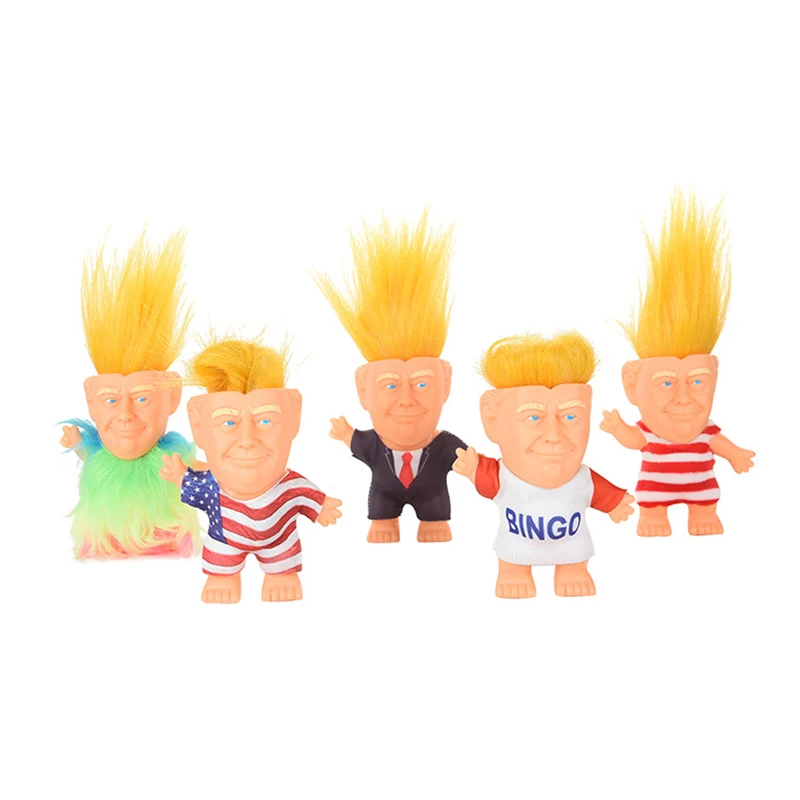 Горячая Трамп силиконовые Фигурка Тролля Творческий моделирование кукла ручной