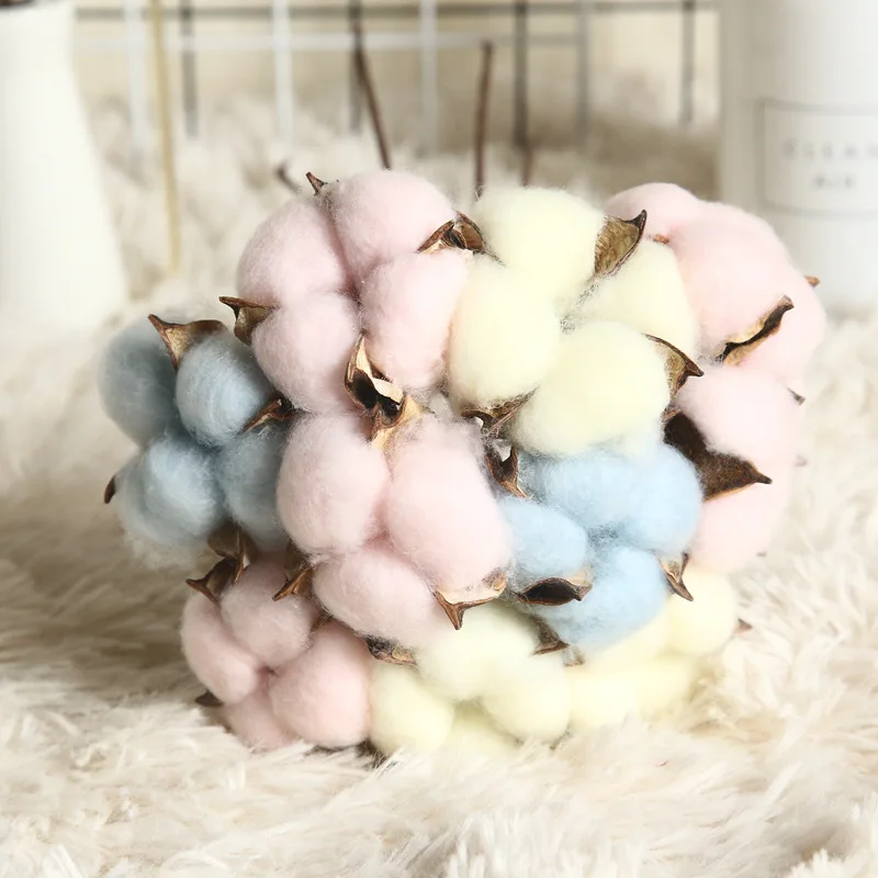 INS хлопковые натуральные сухие цветы искусственные украшение для дома сада