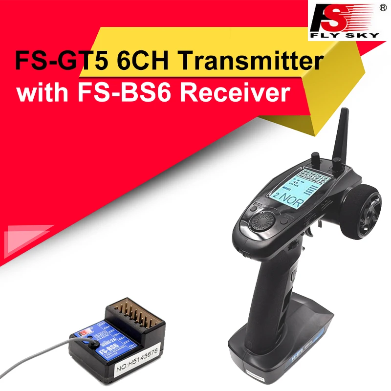 

Flysky FS-GT5 2,4G 6-канальный Гироскопический передатчик, пульт дистанционного управления с приемником BS6, встроенная система стабилизации гироск...