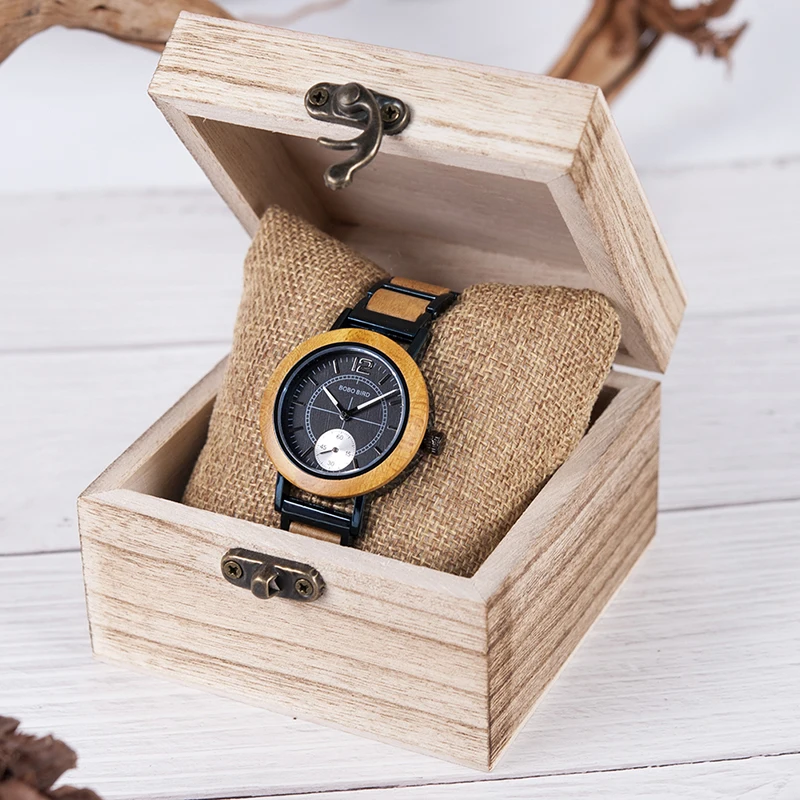 Les montres BOBO BIRD деревянные мужские часы лучший бренд класса люкс стильные женские кварцевые часы персонализированные подарки для пар