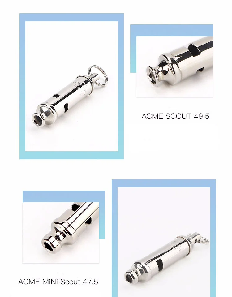 ACME SCOUT49.5/47,5 девушка Скаут Металл бесшовный сварочный свисток с лазерной надписью модные аксессуары кулон подвесной свисток на цепочке