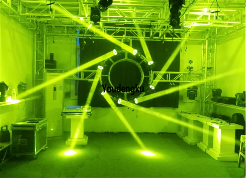 6 шт. с футляром для полета Inno super beam светодиодный вращающийся фонарь подвижной