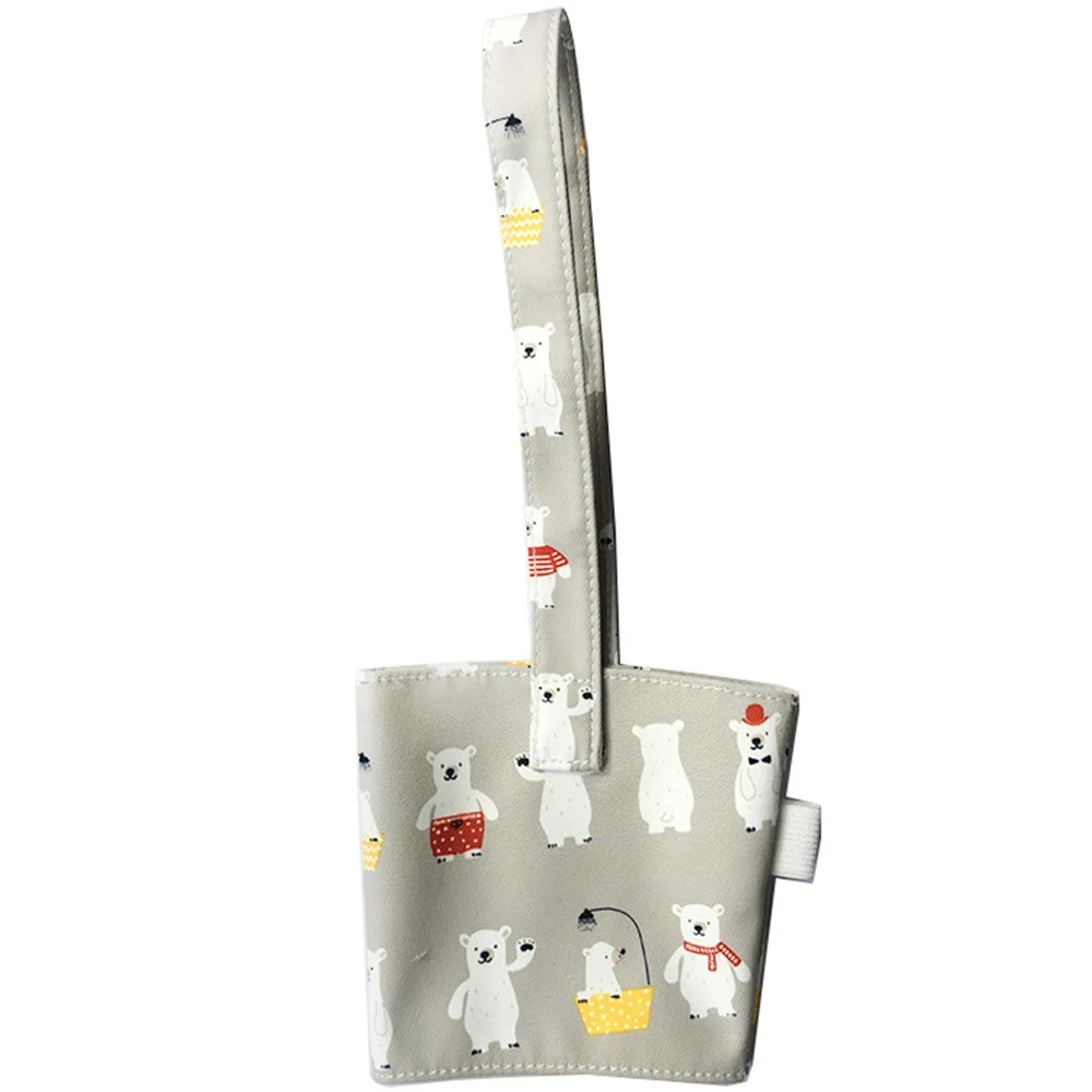 G215478A Hoomall, 1 шт., чистый хлопок, водонепроницаемые, портативные, подстаканники, держатель для бутылки, сумка для хранения с соломенным держателем, для путешествий на открытом воздухе - Цвет: G215478A
