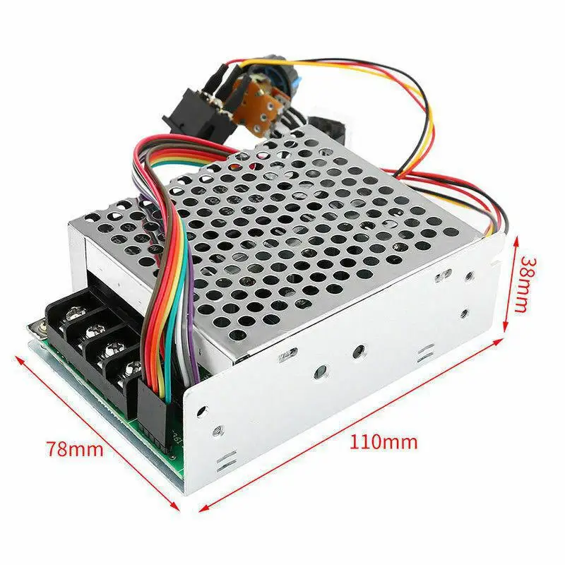 DC10 55V 12V 24V 36V 60A ШИМ двигатель Скорость контроллер вращение по часовой стрелке и