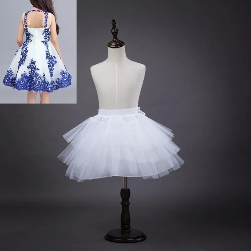 Детская юбка короткая трехслойная без обруча кринолин для девочки | Свадьбы и