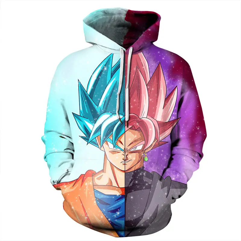 SOSHIRL 2018 новые японские Аниме толстовки 3d крутая спортивная одежда Goku 90 х комикс