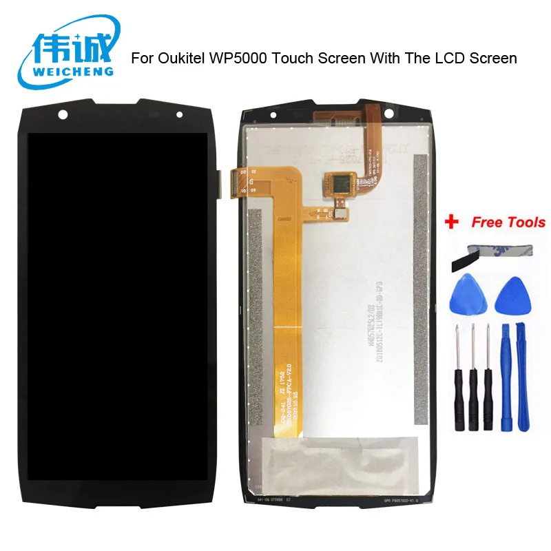 WEICHENG Новая модель для Oukitel WP5000 ЖК-замена дигитайзер сенсорный экран+ ЖК-дисплей в сборе+ Инструменты