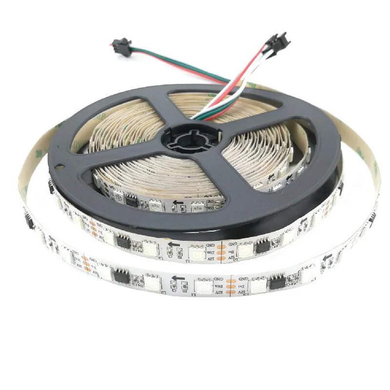 5050 WS2811 IC светодиодный RGB полоса 25 м 20 15 10 5 Гибкая лента + 14Key контроллер AC 110V 220V DC/DC 12V