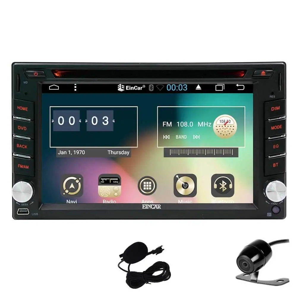 Резервная камера + Новый Android 6 0 четырехъядерный автомобильный dvd плеер 2