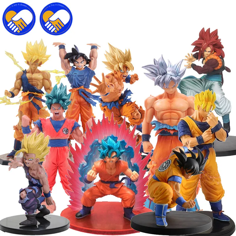 12 25 см Супер Saiyan Son Goku Vegetto Vegeta trunks ПВХ Фигурки Dragon Ball Z Коллекционная модель куклы