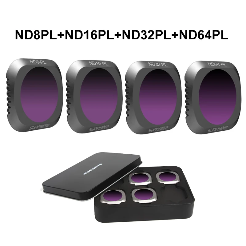 ND 8 16 32 64 PL Набор фильтров для объектива камеры DJI MAVIC 2 PRO MCUV CPL ND ND4 ND8 ND16 ND32 для Mavic 2 Drone Gimbal аксессуары для камеры - Цвет: ND 8 16 32 64 PL