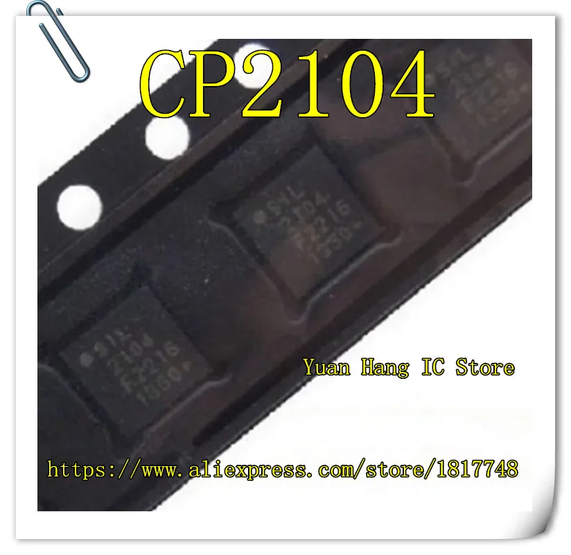 

10PCS CP2104 CP2104-F03-GMR CP2104-FMR QFN24 Micro controller