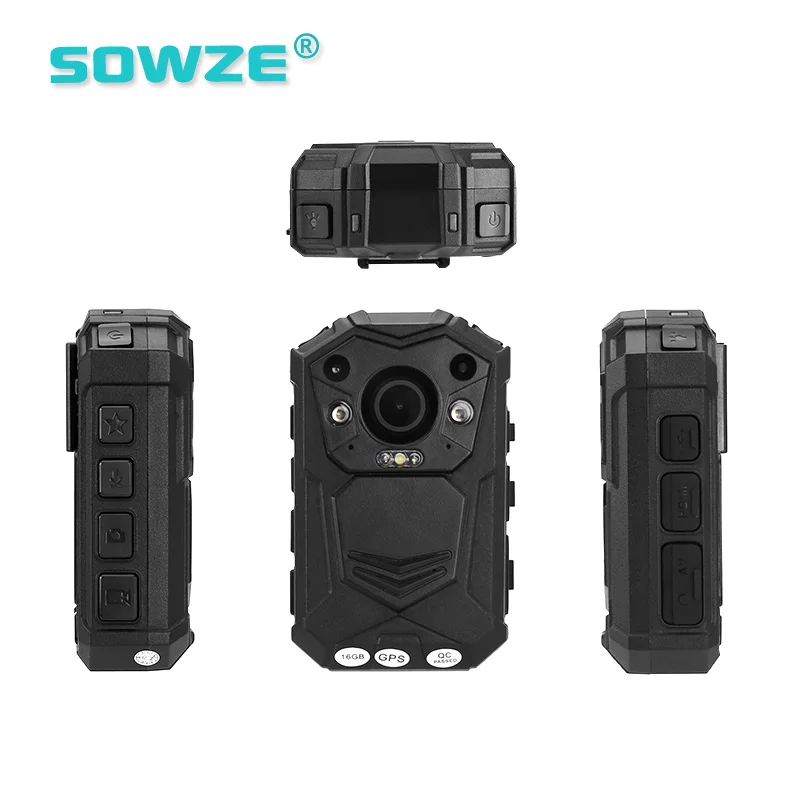 Full HD 1296P полицейская камера с встроенным GPS и 2 дюймовым tft дисплеем|police body worn camera|body