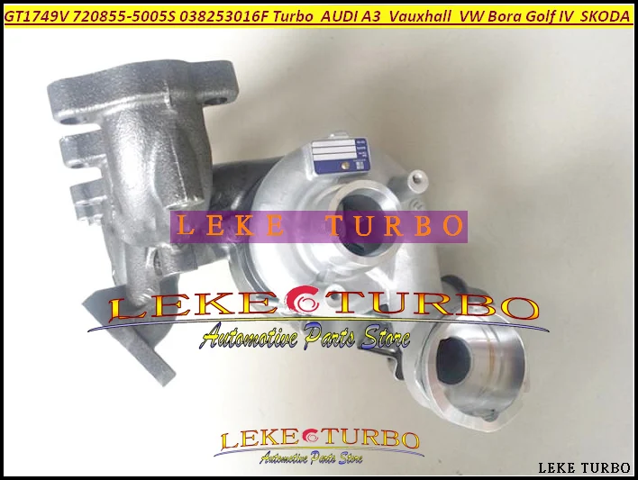 Турбокомпрессор Turbo GT1749V 720855 5005S 038253016F для AUDI A3 Volkswagen VW Bora Golf IV ASZ PD UI 1.9TDI 1.9L