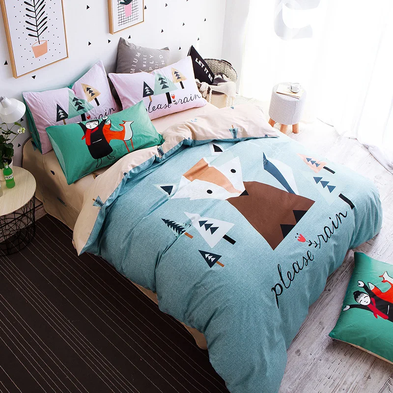 Скандинавский стиль с высококачественной хлопковой реактивной печатью мягкое