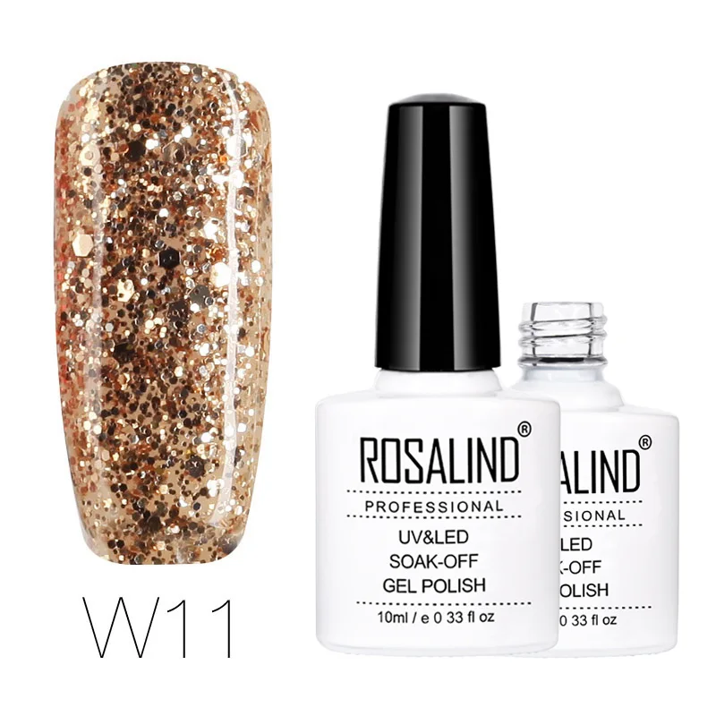 W11 ROSALIND Гель-лак 1 шт. УФ-лак для ногтей Nagellak полуперманентный впитывающий Гель-лак для маникюра Гибридный Гвоздь Грунтовка Гель-лак для ногтей - Цвет: W11