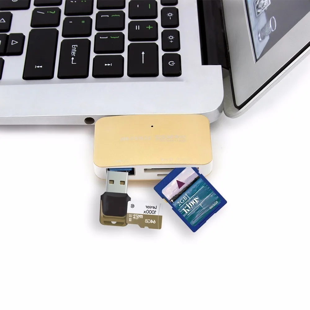 CHYI Multi USB Combo Micro usb-хаб 3 0 с SD/TF кардридером OTG разделитель адаптер для Macbook