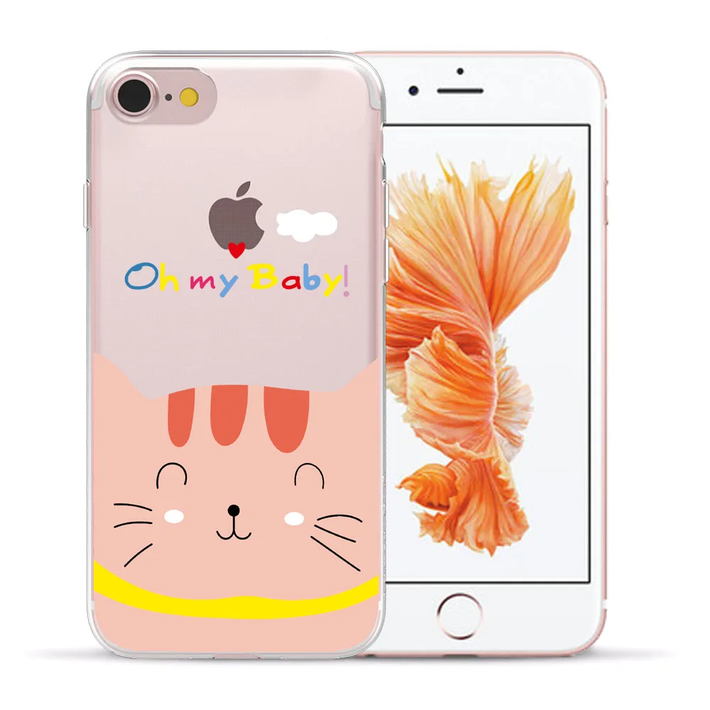 Мягкий чехол из ТПУ для iPhone 5 5S SE 6 6S 7 8 Plus X XS 11 Pro Max XR с мультяшным рисунком|Бамперы| |