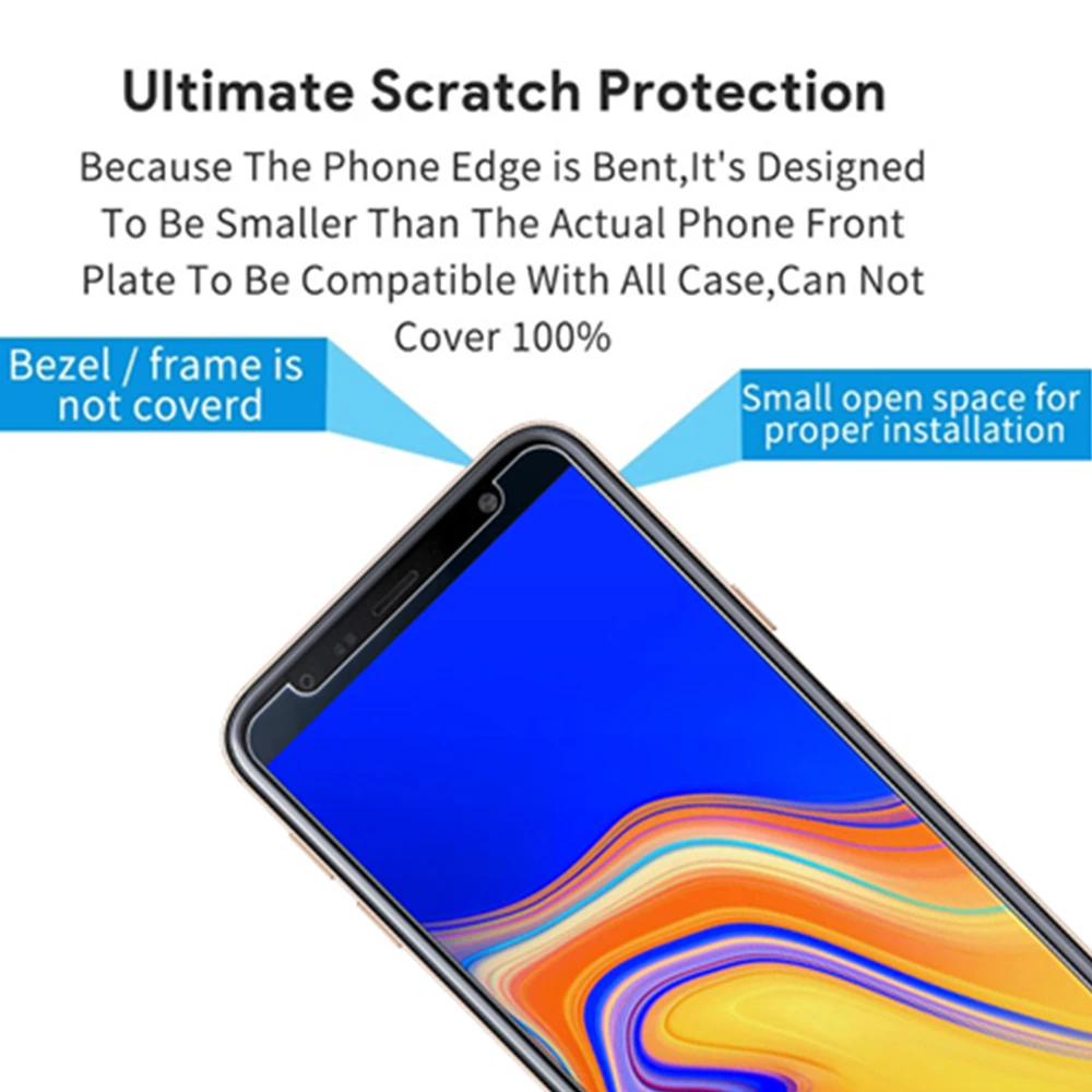 Закаленное стекло 9H для Samsung Galaxy J4 J6 Plus 2018 Защита экрана J 4 6 4j 6j защитная