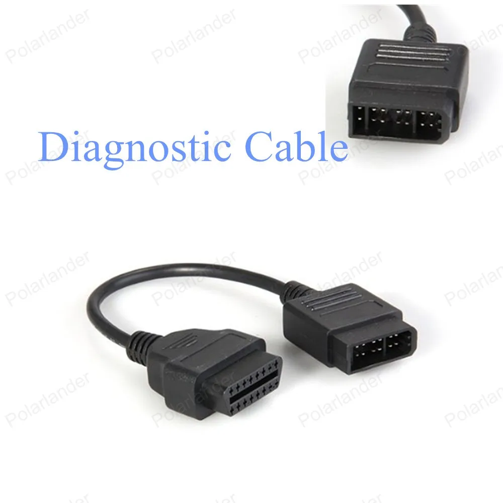 

14 Pin на 16 Pin диагностический Соединительный адаптер OBD2 интерфейс для n-issan автомобиля диагностический кабель для автомобильного сканера