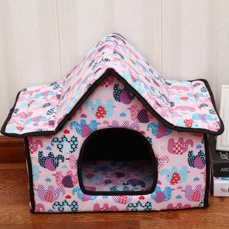 2017 модный креативный тканевый спонж милый мягкий домик на крышу для кошек собак