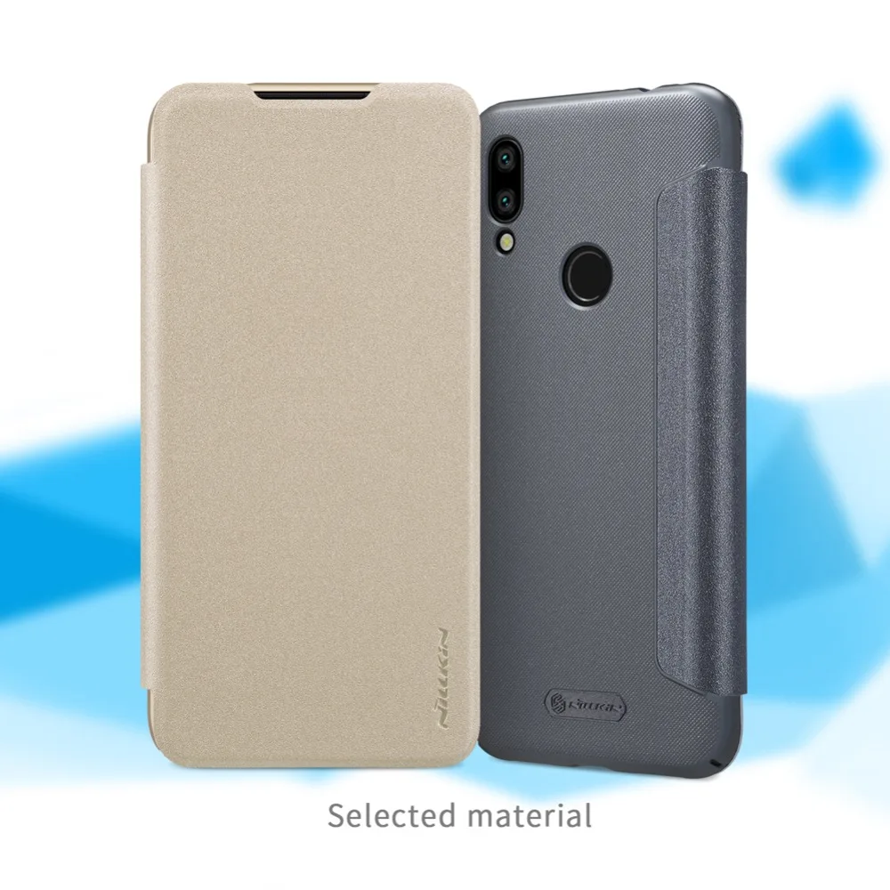 For Xiaomi Redmi 7 case Nillkin Sparkle Flip Case mobile phone house protector Protective | Мобильные телефоны и