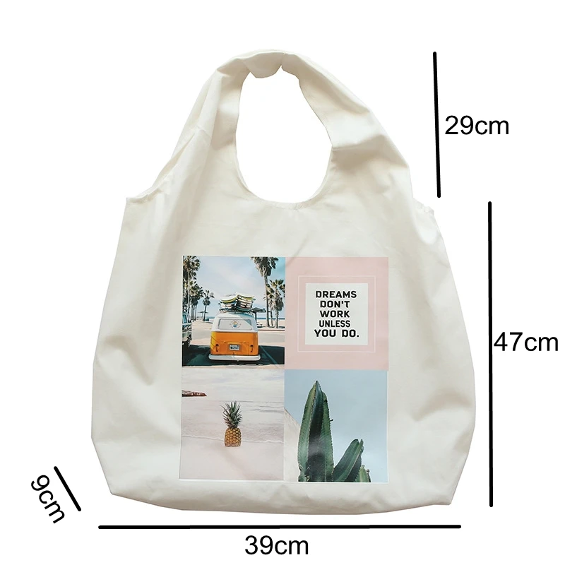 Youda ежедневная Милая женская Холщовая Сумка через плечо серия растений