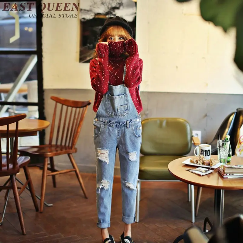 Женский джинсовый комбинезон женский длинный 2018 Новые поступления женские
