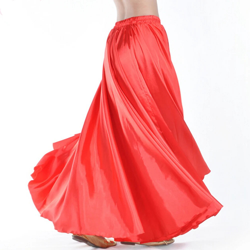 Модная сатиновая юбка для танца живота с 14 видов цветов | Тематическая одежда и