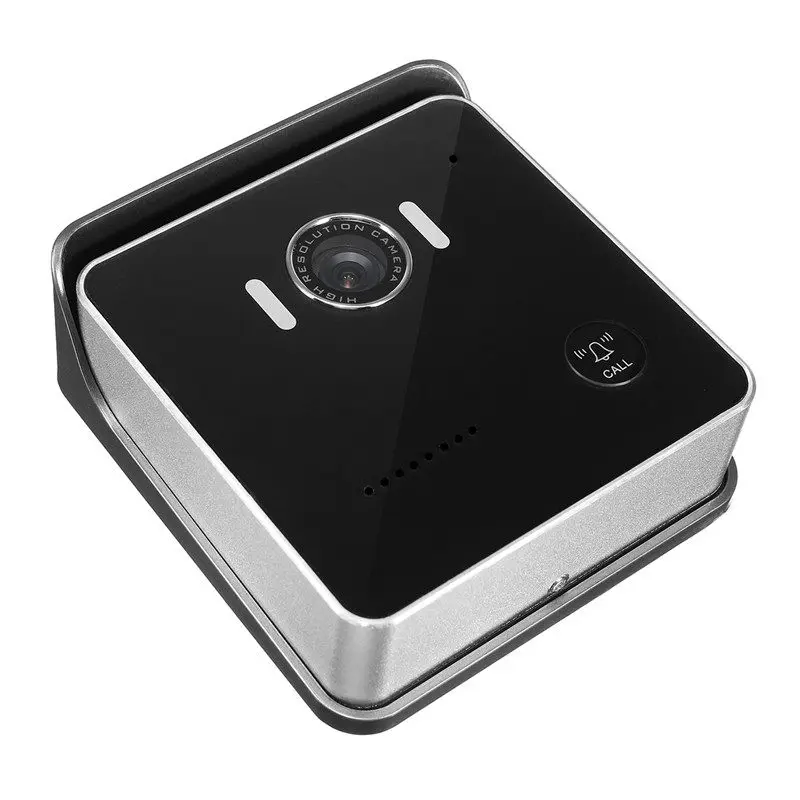 Black US/EU/AU DC 12V 1A Waterproof P2P WIFI Remote Control Mobile Detection IR Night Vision Monitor Smart Door Bell for Phone |
