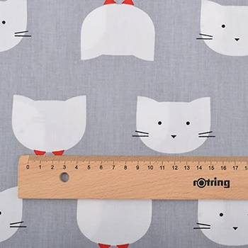 A 1 piece 50x160cm Chainho, серия Cat, печатная саржевая хлопчатобумажная ткань, для поделок шитья, простыня для ребенка и ребенка, подушка, материал для подушки, полуметр - Цвет: A 1 piece 50x160cm
