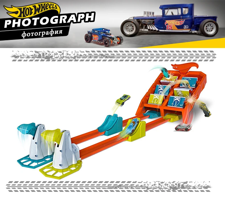 Hotwheels Action Car Track Play Набор для 1 или 2 игроков различные стили строительные игрушки литье под давлением Автомобильные Игрушки для игр в помещении GBF89 в подарок