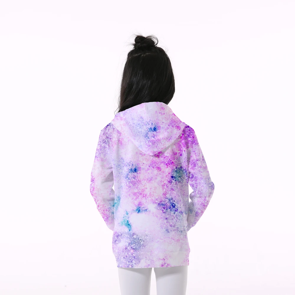 

New fashion 2019 Children hoodies 3D Purple bubble print kids boys girls outerwear brand spring autumn Long sleeve sweatshirt
