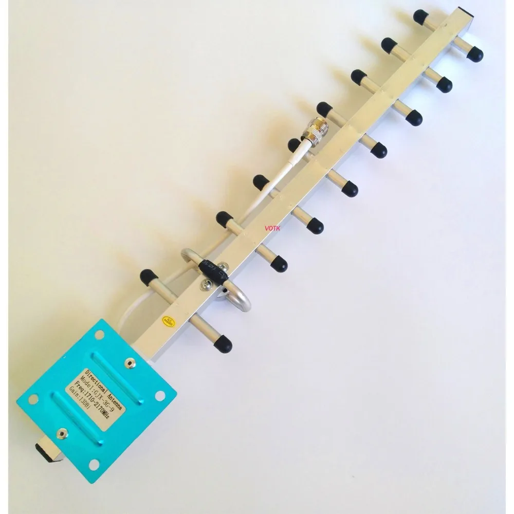 13dbi Yagi антенна 2100 1800MHZ наружная с кабелем 10M 50ohm для 4G LTE 3G WCDMA Мобильный усилитель