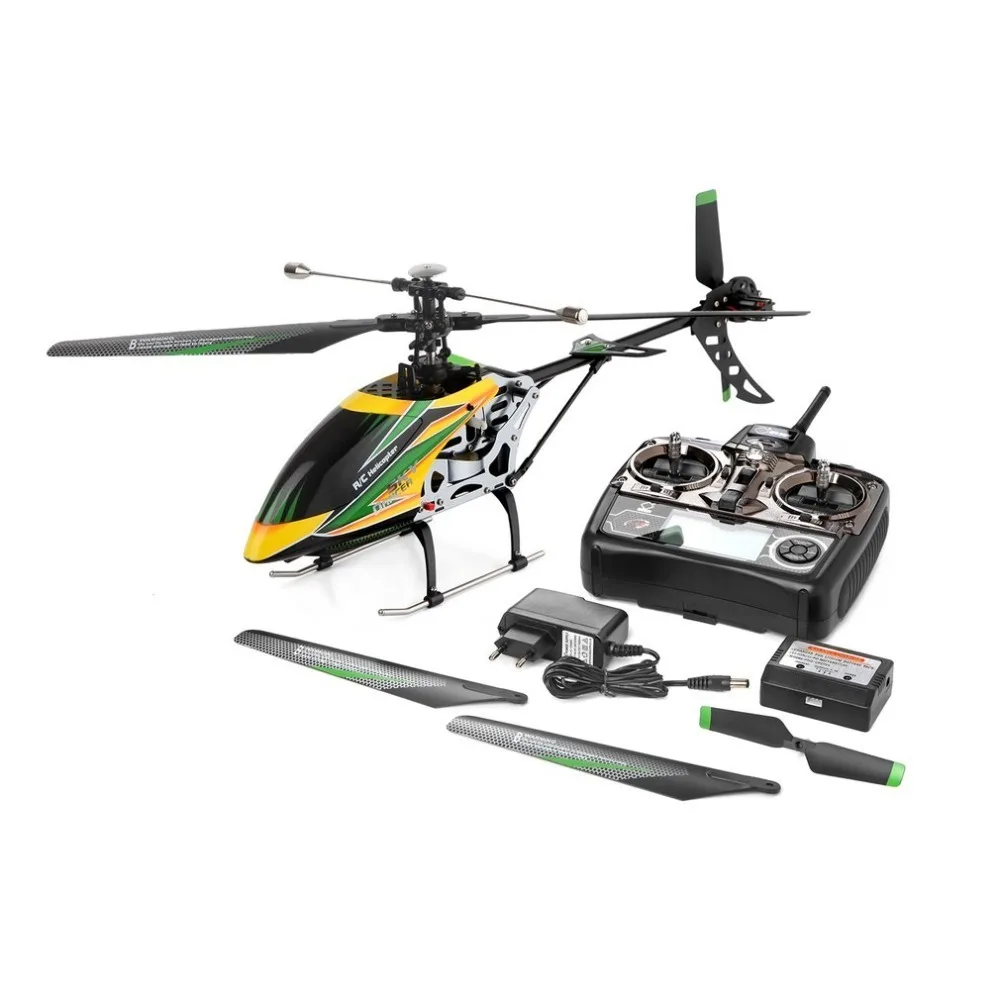 Wltoys V912 Бесщеточный 2 4G 4CH одним лезвием двигатель высокой мощности вертолет