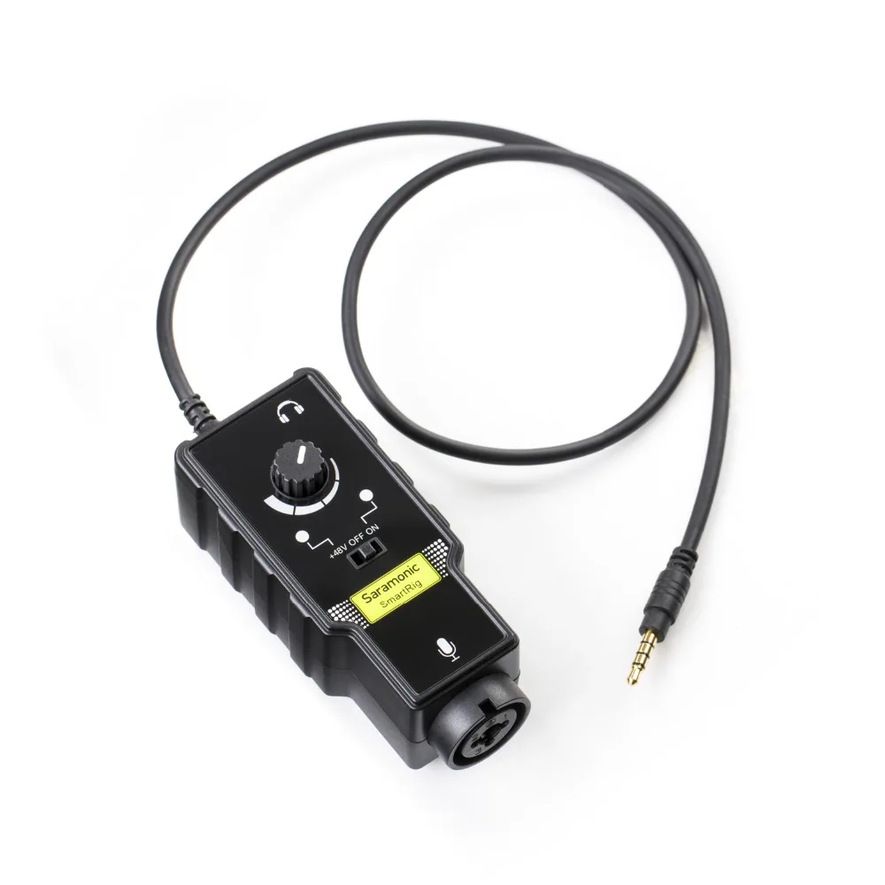 Saramonic Smartrig+ XLR микрофонный предусилитель аудио адаптер микшер предусилитель и гитарный интерфейс для DSLR камеры iPhone 7 7s 6 iPad