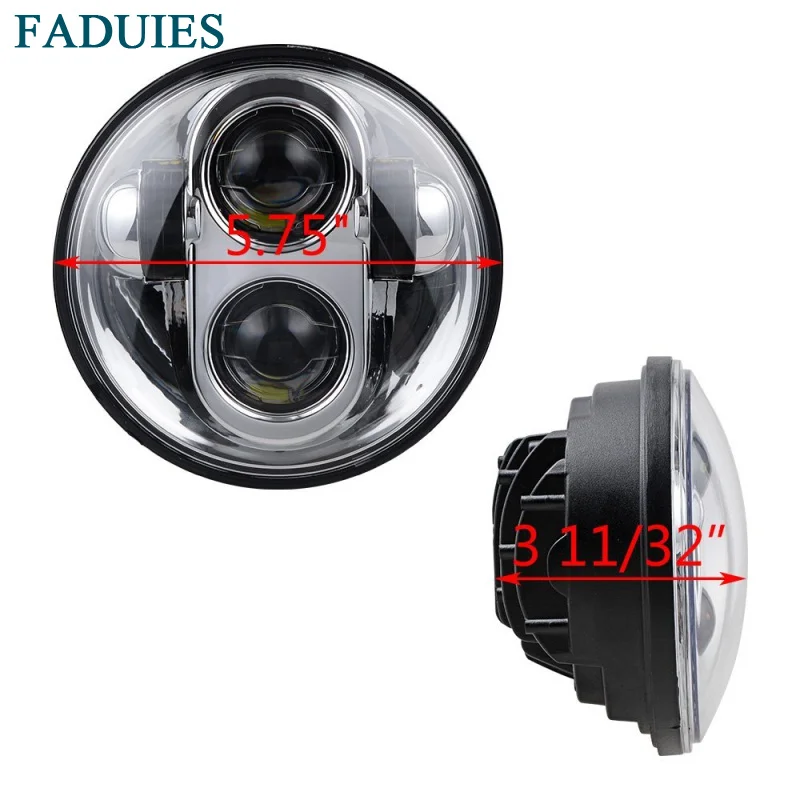 FADUIES 5 75 дюймовая мотоциклетная светодиодная фара для Honda VTX 3/4 &quotкомплект