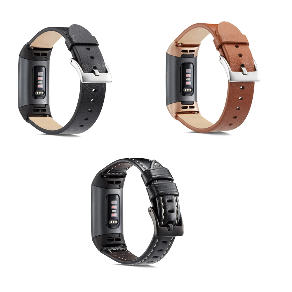 Умные аксессуары Ktab ремешок для Fitbit Charge 3 Band из натуральной кожи классический сменный ремешок для зарядки 3 SE аксессуары