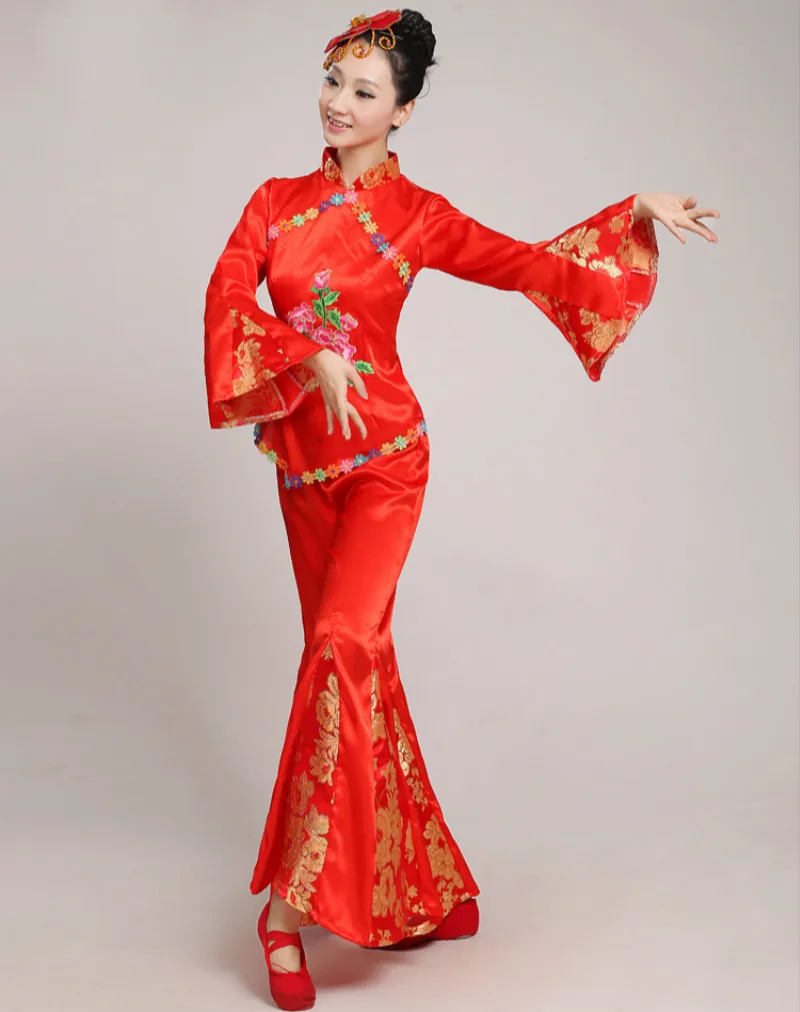 Yangge служить Новинка 2017 года узор Show Quinquagenarian кадриль барабанщиков Sensu