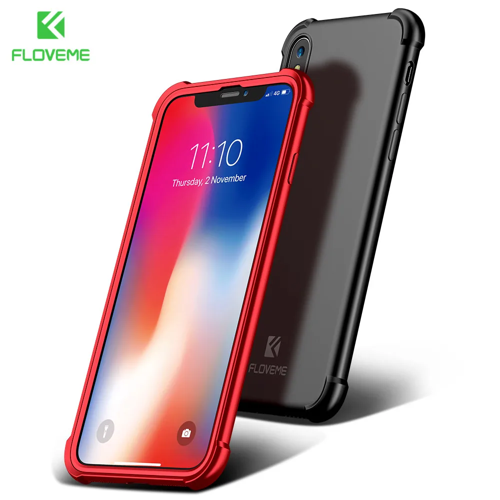 Floveme 360 градусов чехол для iPhone 7 iphone 6S 6 Чехол PC Силиконовые полный охват Защитная